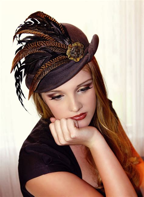 1920 s vintage inspired gatsby style hat by thehautefeather 80 00 hat fashion fancy hats