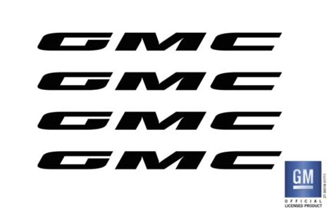 2007 2018 Gmc Sierra Denali Gmc Exterior Door Handle Decals Black Set