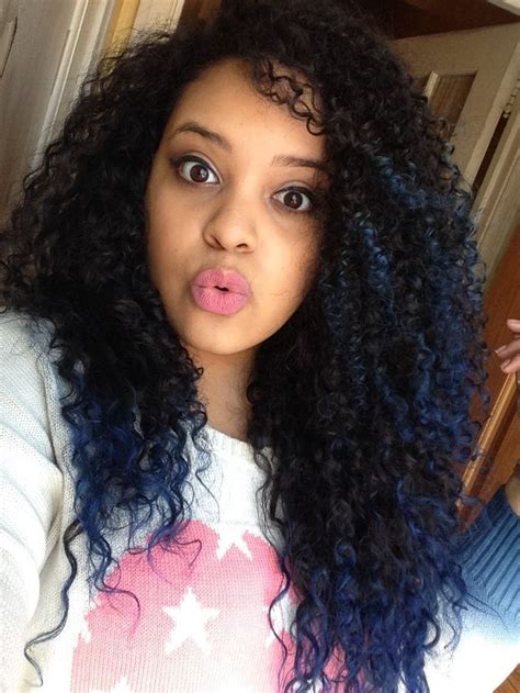 Blue Hair Blue Hair Curly Hair Colors Natural Curly Hair Curly