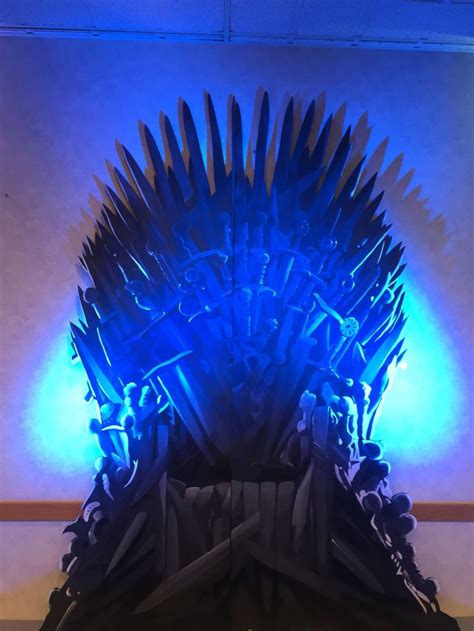 Spruced Iron Throne From Game Of Thrones Painted With Acrylics On