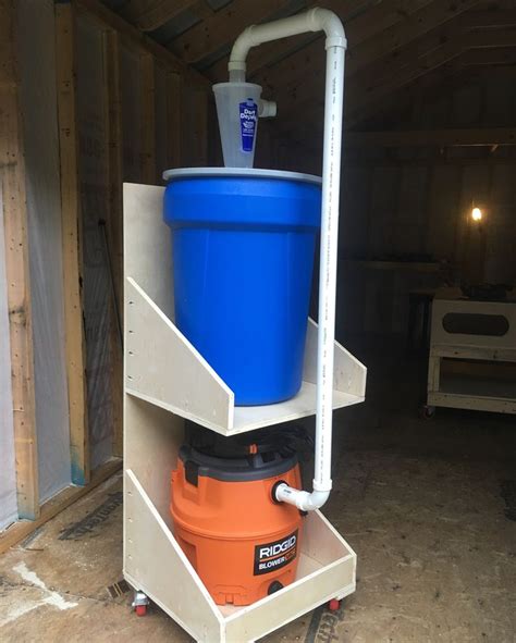 Make the dust collector using plywood, a trash can, and custom pipe fittings. Pin on Projects I've completed over the years