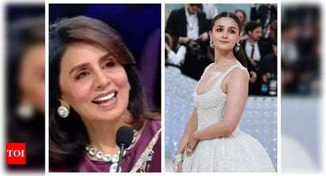 Proud Mom In Law Neetu Kapoor Shares Alia Bhatts Look From Met Gala Calls Her Stunning See