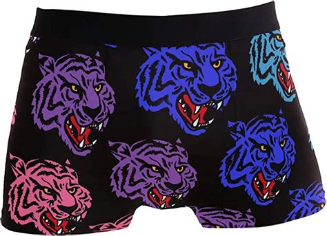 Wild Tiger Underwear Men Funny Cute Underwear For Men Soft Polyester