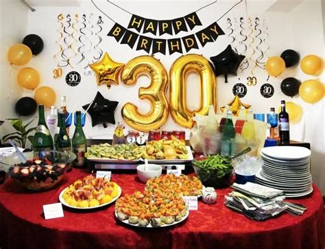 Black and gold 30th birthday party favor stickers that will be a sure hit at your party. 30th BIRTHDAY for HIM Decorations: for Man Woman Her ...
