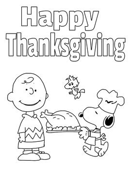 Charlie Brown Thanksgiving Coloring Sheets Therescipes Info