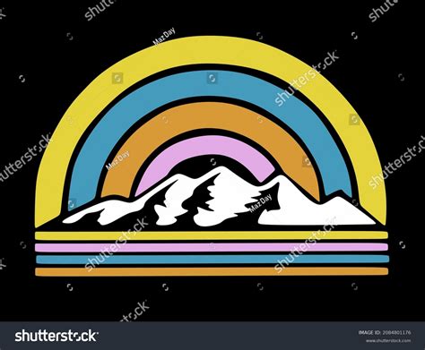 97645 Mountain With Rainbow Images Stock Photos And Vectors Shutterstock