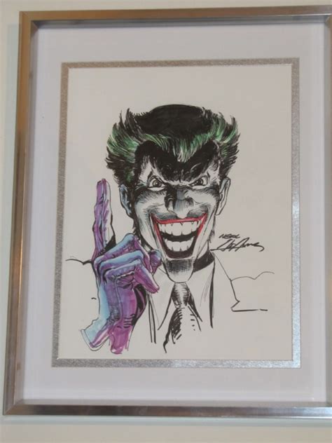 Neal Adams Joker In Marshall Steinmans Neal Adams Joker Comic Art