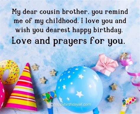 On your cousin's birthday, send them happy birthday cousin messages to show that you are excited about. Birthday Wishes for Cousin Brother: Birthday Quotes With ...