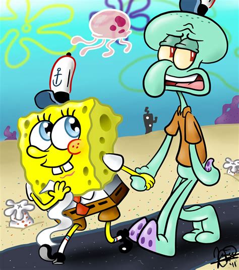Walking To Work With Squidward Spongebob Squarepants Show