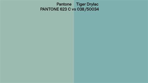 Pantone 623 C Vs Tiger Drylac 038 50034 Side By Side Comparison