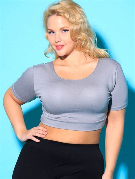 The Plus Size Boyfriend Modal Halftee On Elly Mayday For Lucy Clothing