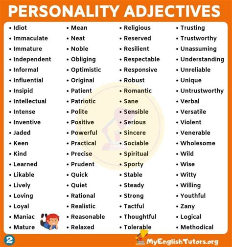 We did not find results for: List of 150+ Useful Personality Adjectives in English - My ...