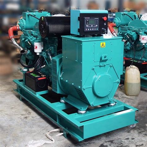 electric marine diesel generator set 50hz 80kw 100kva cummins 6bta5 9 gm100 6 cylinders