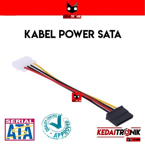 Jual Kabel Power Sata Harddisk Dvd Standard Molex Hdd Indonesia Shopee Indonesia