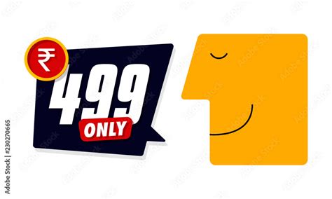 Only For 499 Vector Illustration Badges Of Under Rupees 499 Price Tag