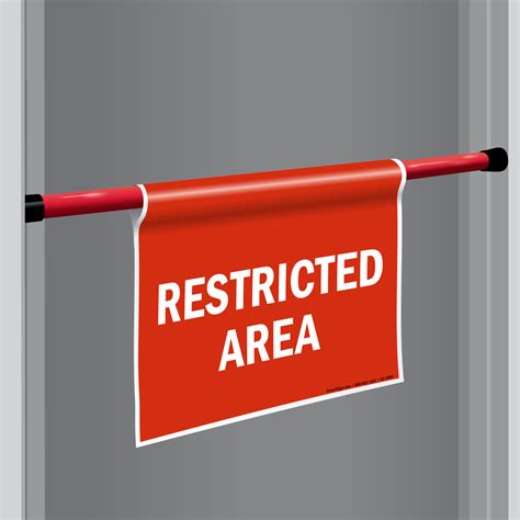 Restricted Area Door Barricade Sign Sku S2 2003