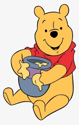 Download Pooh Face Sitting With Honey Pot Winnie The Pooh Clipart