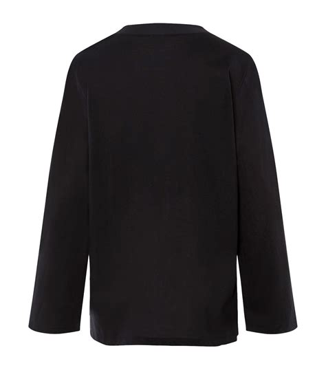 Hanro Black Long Sleeved T Shirt Harrods Uk
