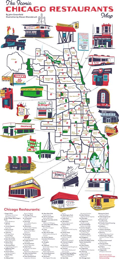 The Iconic Chicago Restaurants Map Chicago Reader