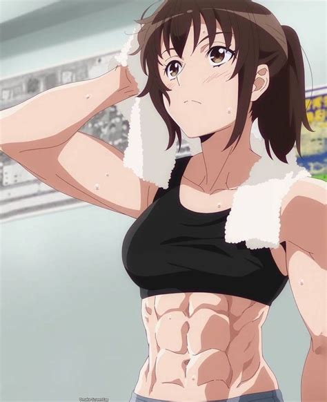 Anime Muscle Girl 4 Kamoi Tsubame By Vajter Muscle Girls Muscular