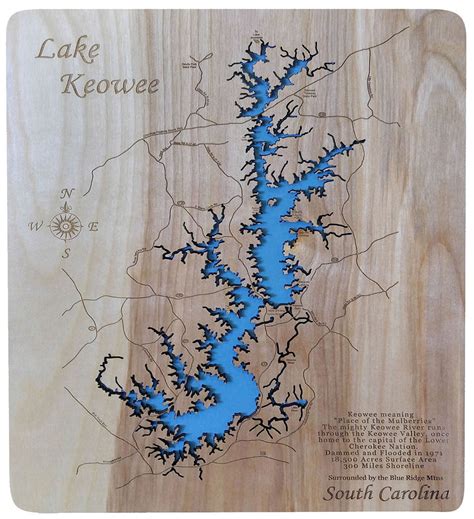 Lake Keowee Depth Map Mile Creek Park Offers Kayak Rentals And Camping