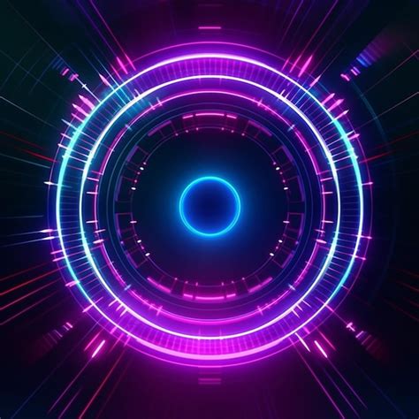 Premium Ai Image Vector Abstract Neon Lights Background Design