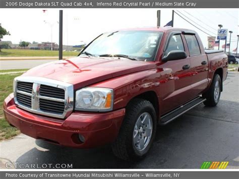 The dakota is a midsize pickup truck from daimlerchrysler's dodge brand. Inferno Red Crystal Pearl - 2006 Dodge Dakota SLT Quad Cab ...