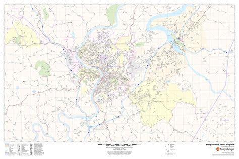 Morgantown Map West Virginia
