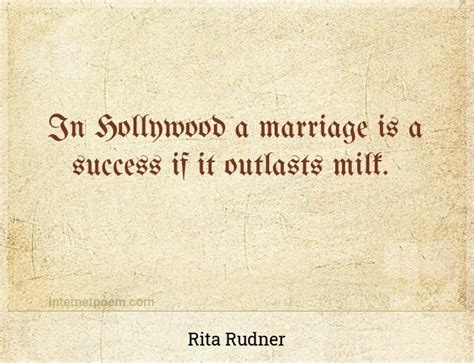 In Hollywood A Marriage Is A Success If It Outlasts Milk