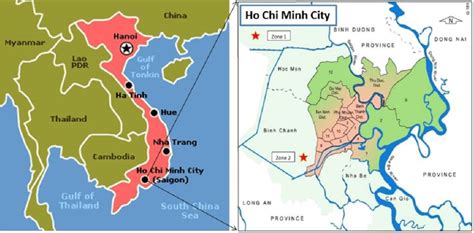 Location Of Ho Chi Minh City 10 75 N 106 67 E In Viet Nam The Map