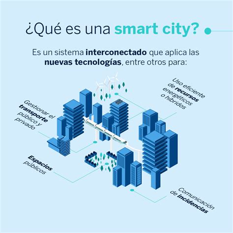 An Info Poster With The Words Que Es Una Smart City