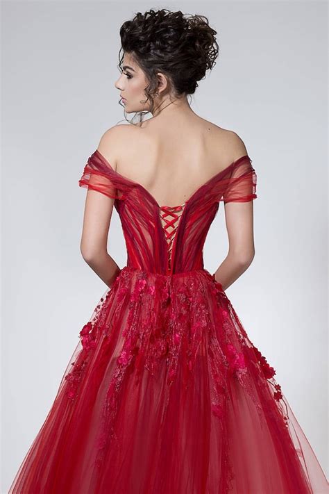 Red Princess Ball Gown Prom Dresses Dresses Images 2022