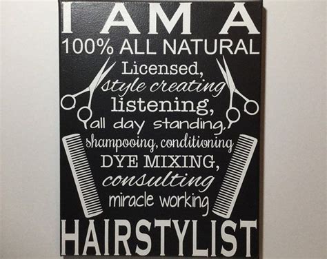 Painted Canvas Sign Hair Salon Decor Salon Owner T Etsy Hair