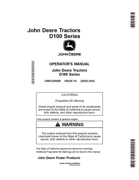 John Deere D140 Tractor Lawn And Garden Parts Catalog Manual Pdf