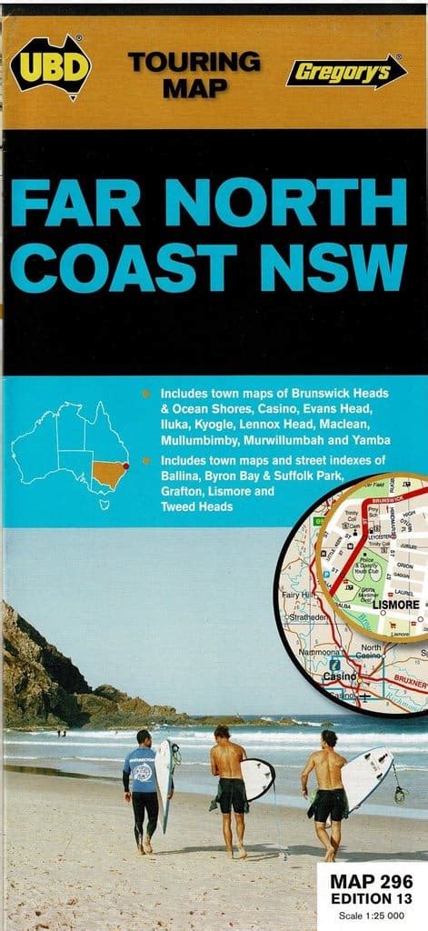 Far North Coast Map 296 New South Wales Abc Maps