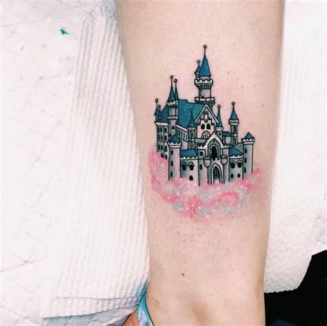 33 Exquisite Disney Castle Tattoo Designs Tattooblend