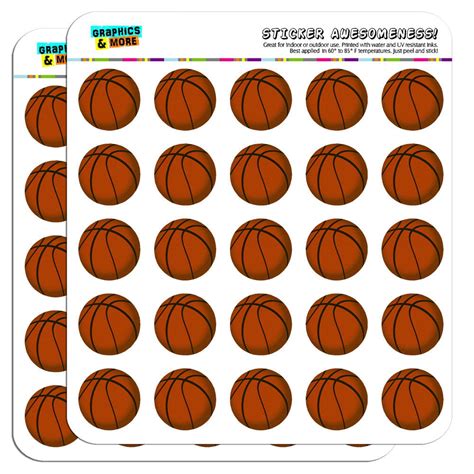 Basketball 1 Scrapbooking Crafting Stickers
