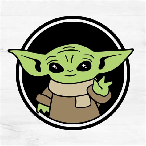 Baby Yoda Svg Disney Ears Cut File Clipart Star Wars Svg The Etsy