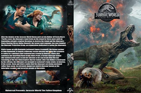 Jurassic World The Fallen Kingdom Dvd Fan Made By Movies