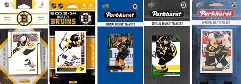 Nhl Boston Bruins 5 Different Licensed Trading Card Team Sets
