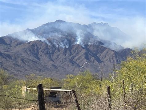 Major Fire Burning In Mountains Near Sonoras Colonial Alamos Fronteras
