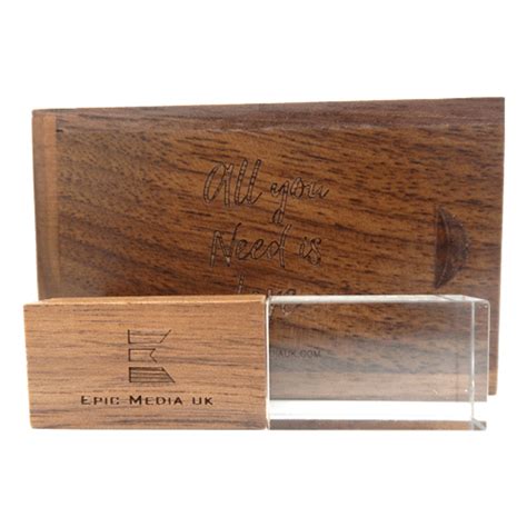 Wooden And Crystal Usb Drive Photo Usb Drives