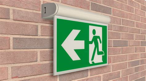 LED Emergency Exit Sign with Test (Maintained or Non-Maintained) | Sera ...