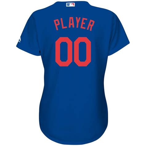 Womens Chicago Cubs Majestic Royal Alternate Cool Base Custom Jersey