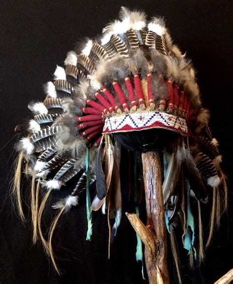 Head Dress Lakota Style Absolutely Magnificent Etsy Native American