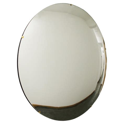 Orbis Handcrafted Round Convex Mirror With Stainless Steel And Black