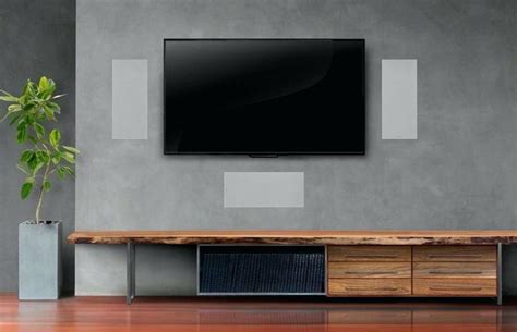 Which is the invisible speaker for drywall installation? best in wall speakers flat kef | Home living room, In wall ...