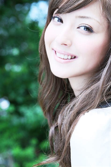 sasaki nozomi model asian japanese women smiling bright brown eyes brunette portrait looking at