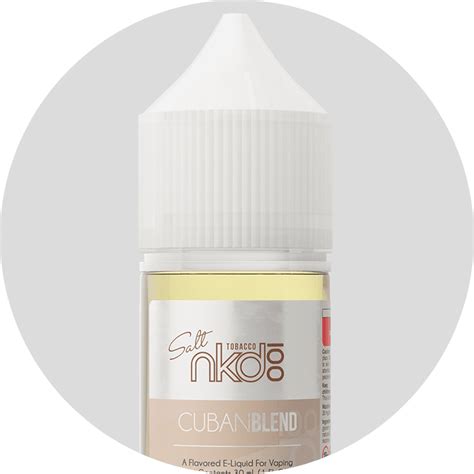 líquido cuban blend nic salt naked 100 elite smoke vape e pod