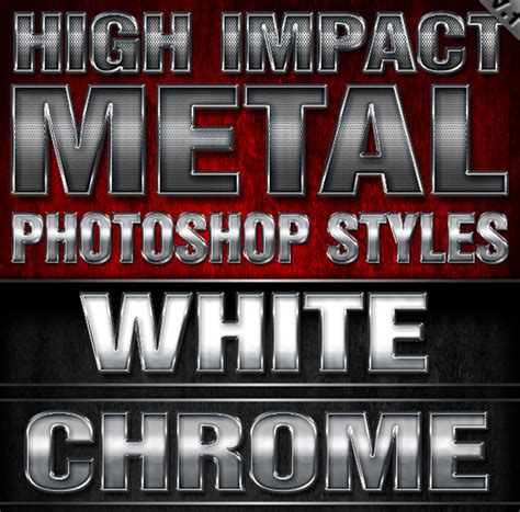 45 Classic Metal Layer Photoshop Styles Free Psd Downloads